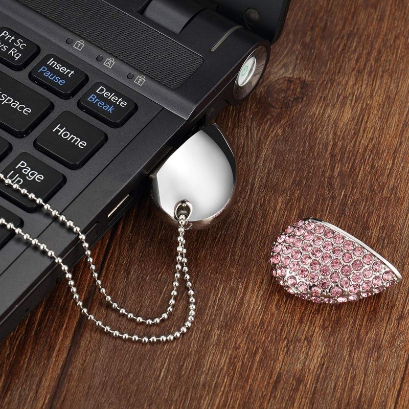 GARRULAX USB Flash Drive, 8GB / 16GB / 32GB / 64GB USB2.0 USB Memory Stick Date Storage Pendrive Thumb Drives(32GB,Pink) - Image 5